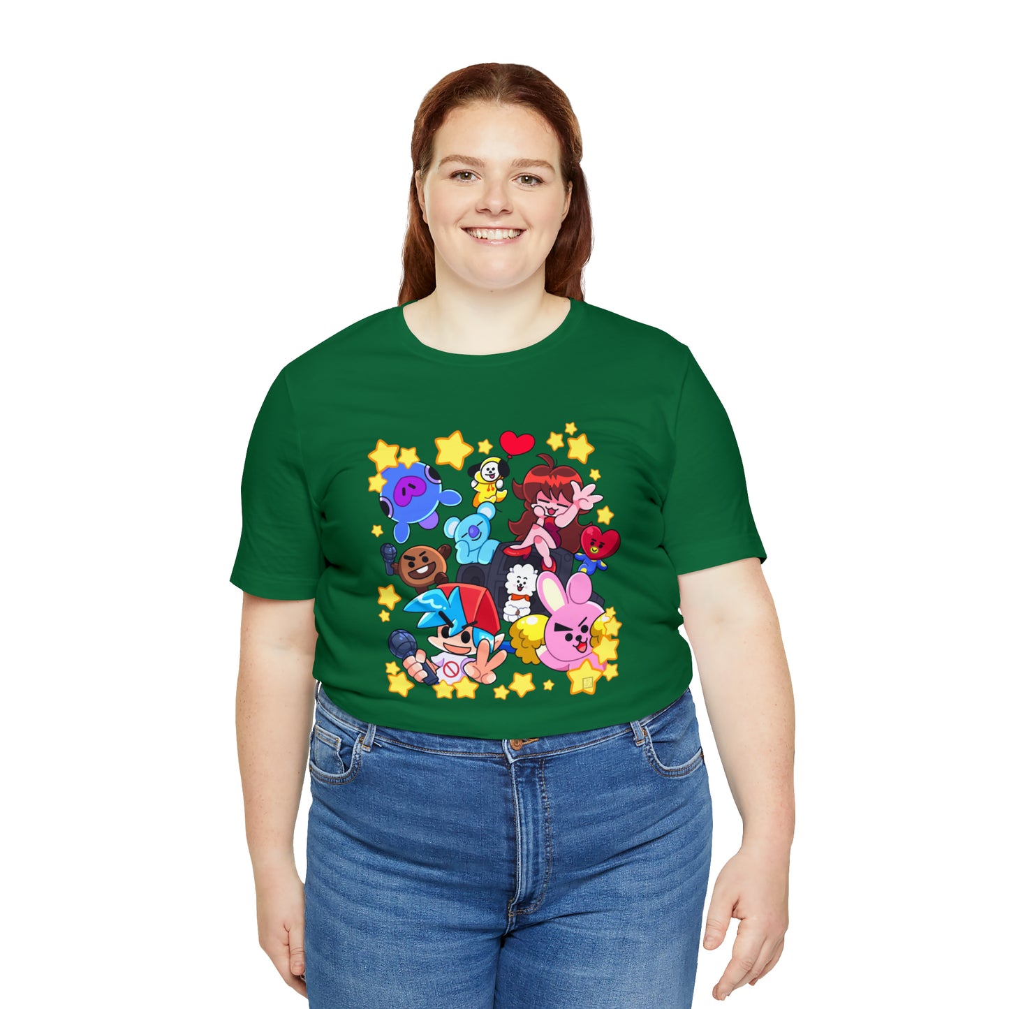 Vibrant Cartoon Crossover T-Shirt