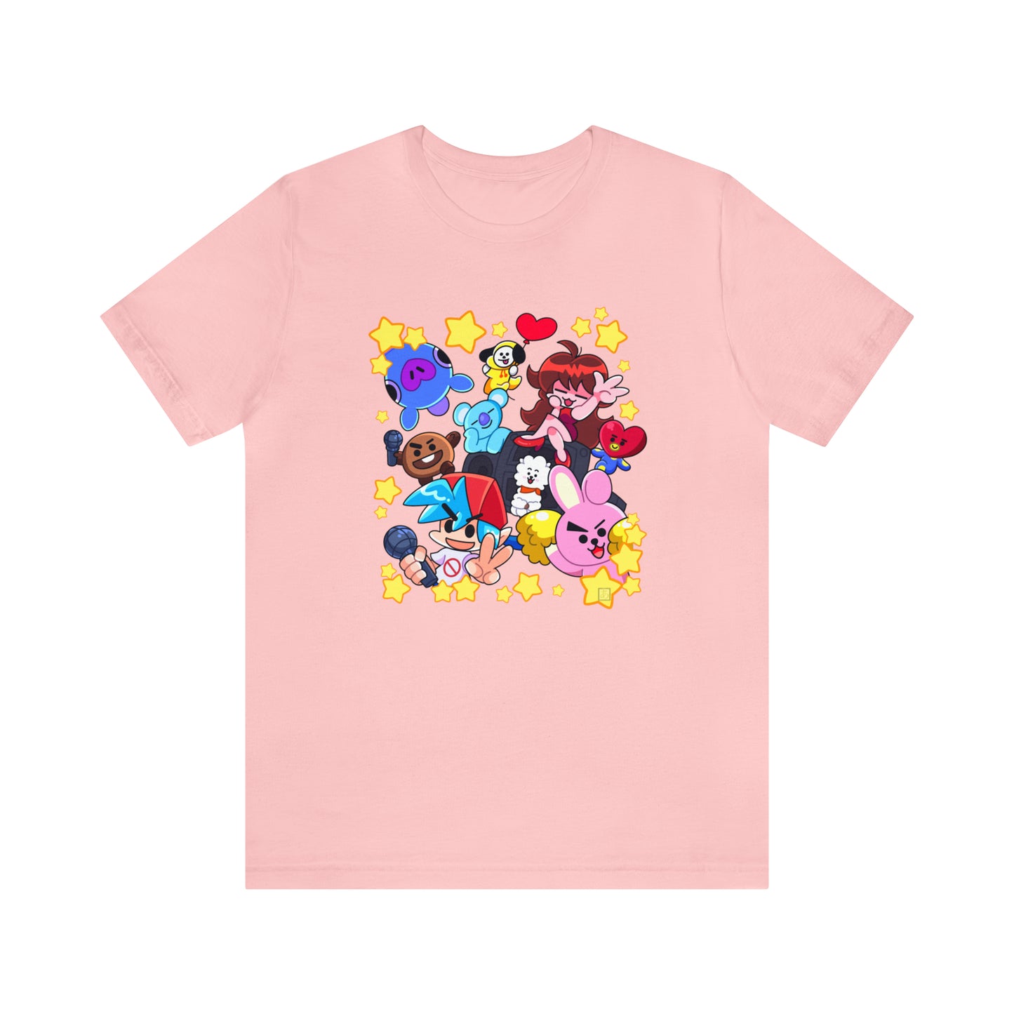 Vibrant Cartoon Crossover T-Shirt