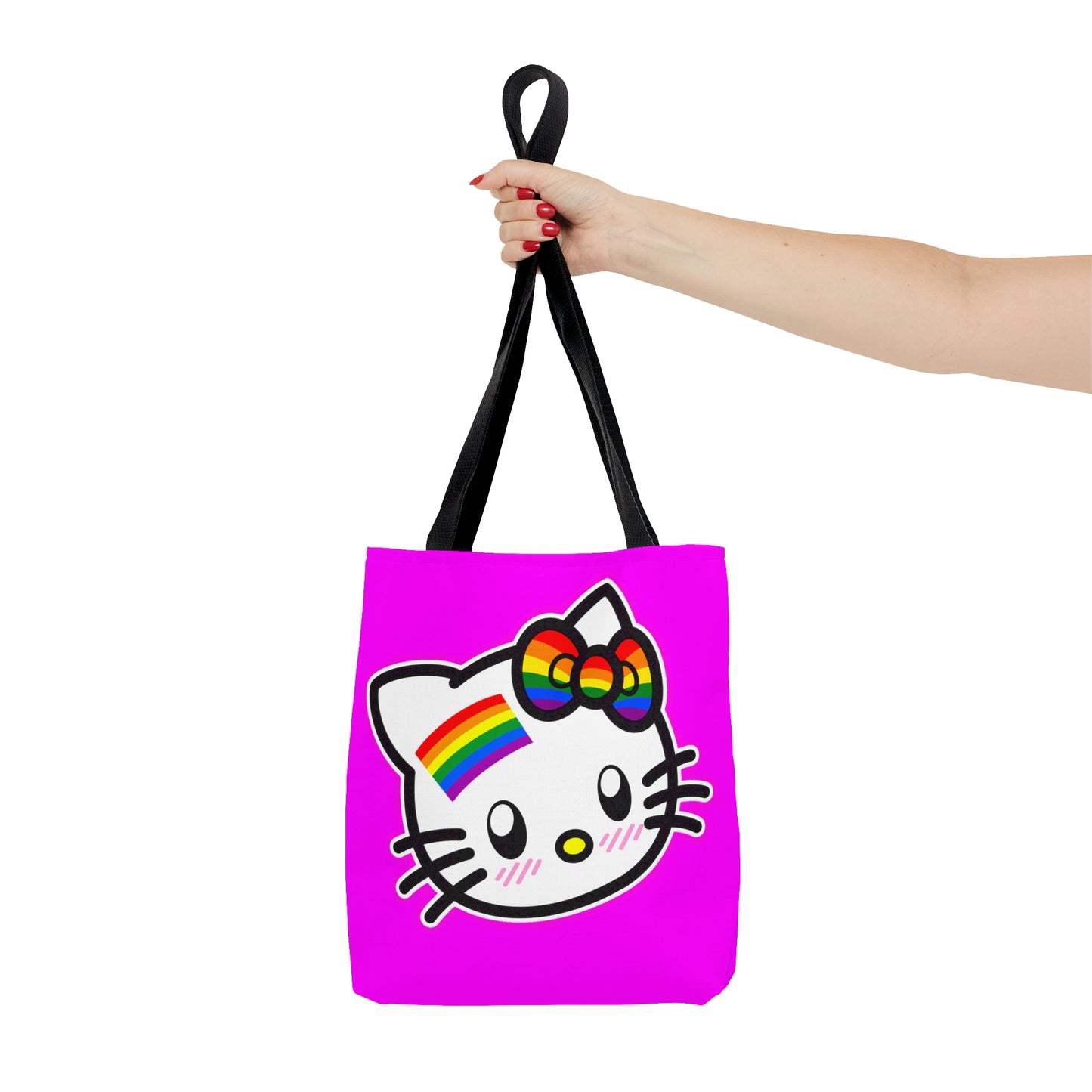 Rainbow Love Kitty Tote