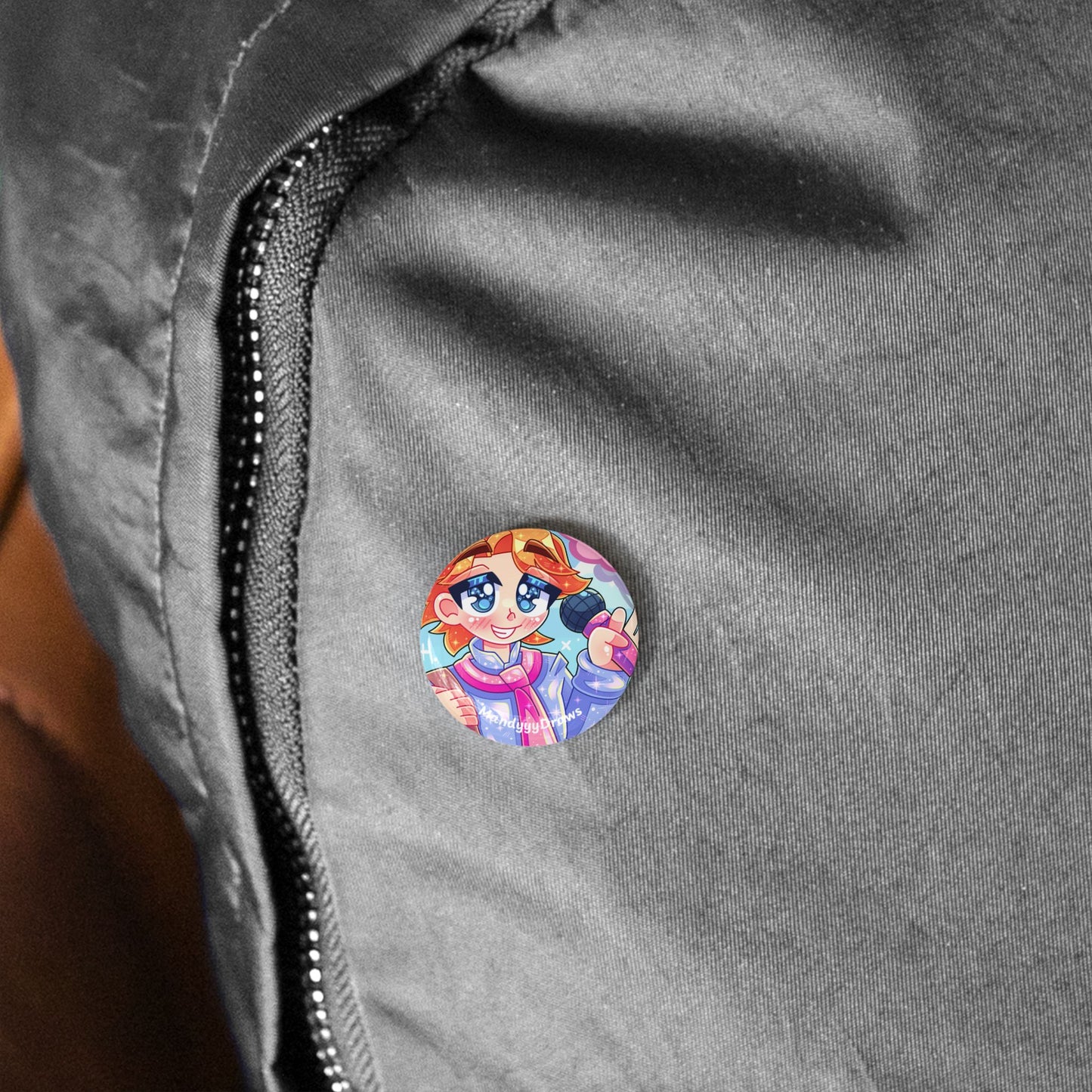 Senpai FNF Button Pin