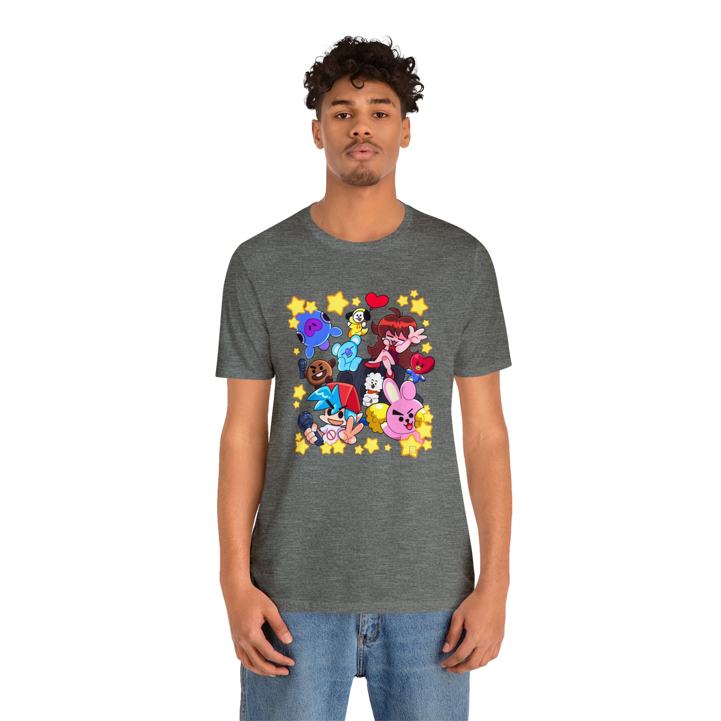 Vibrant Cartoon Crossover T-Shirt