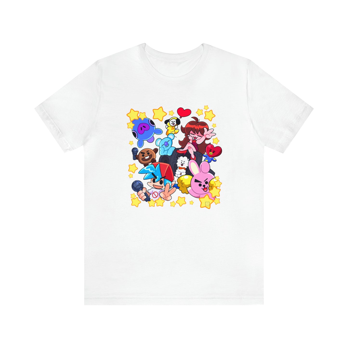 Vibrant Cartoon Crossover T-Shirt