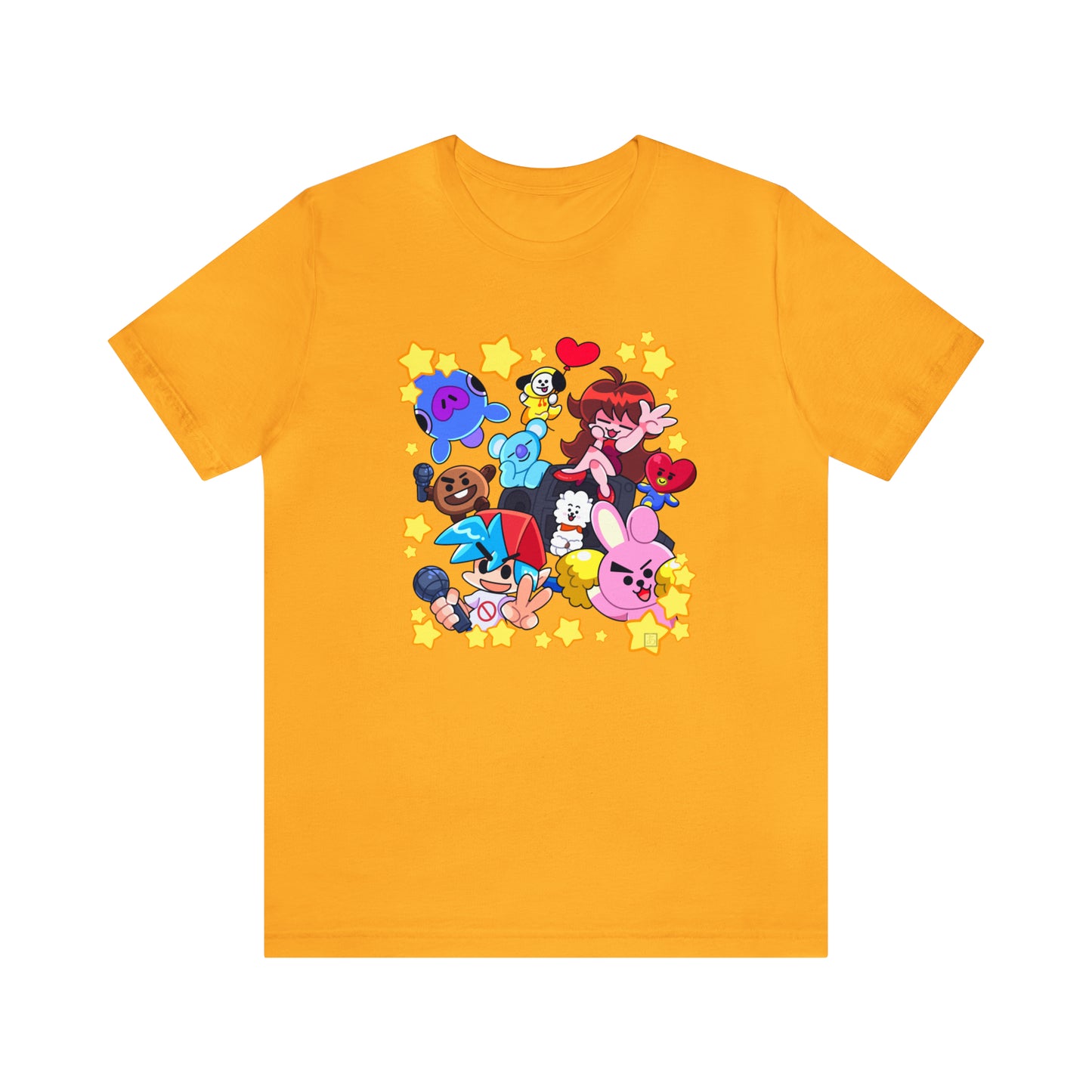 Vibrant Cartoon Crossover T-Shirt