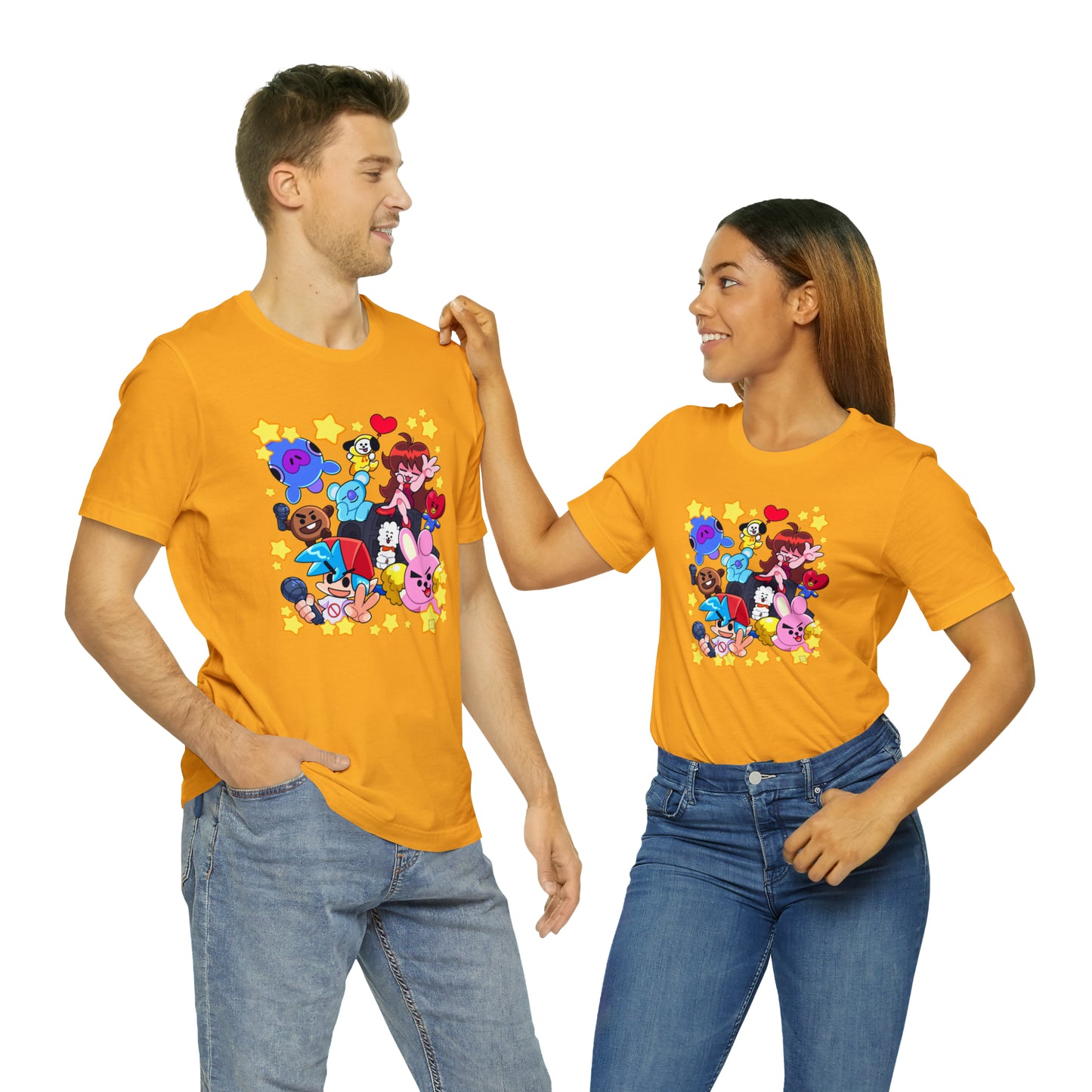 Vibrant Cartoon Crossover T-Shirt