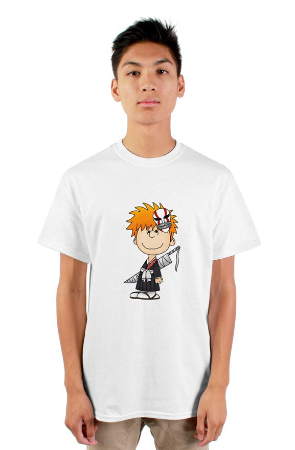 Ichigo Kurosaki in Peanuts style T-shirt