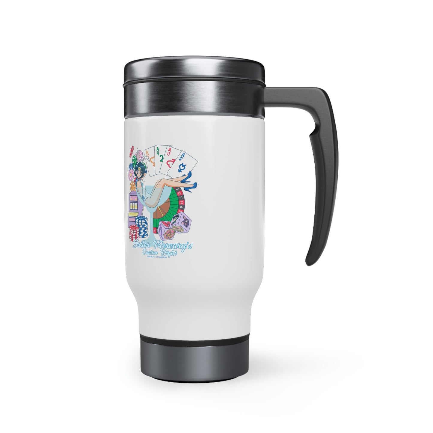 Sailor Mercury Stainless Steel Travel Mug with Handle