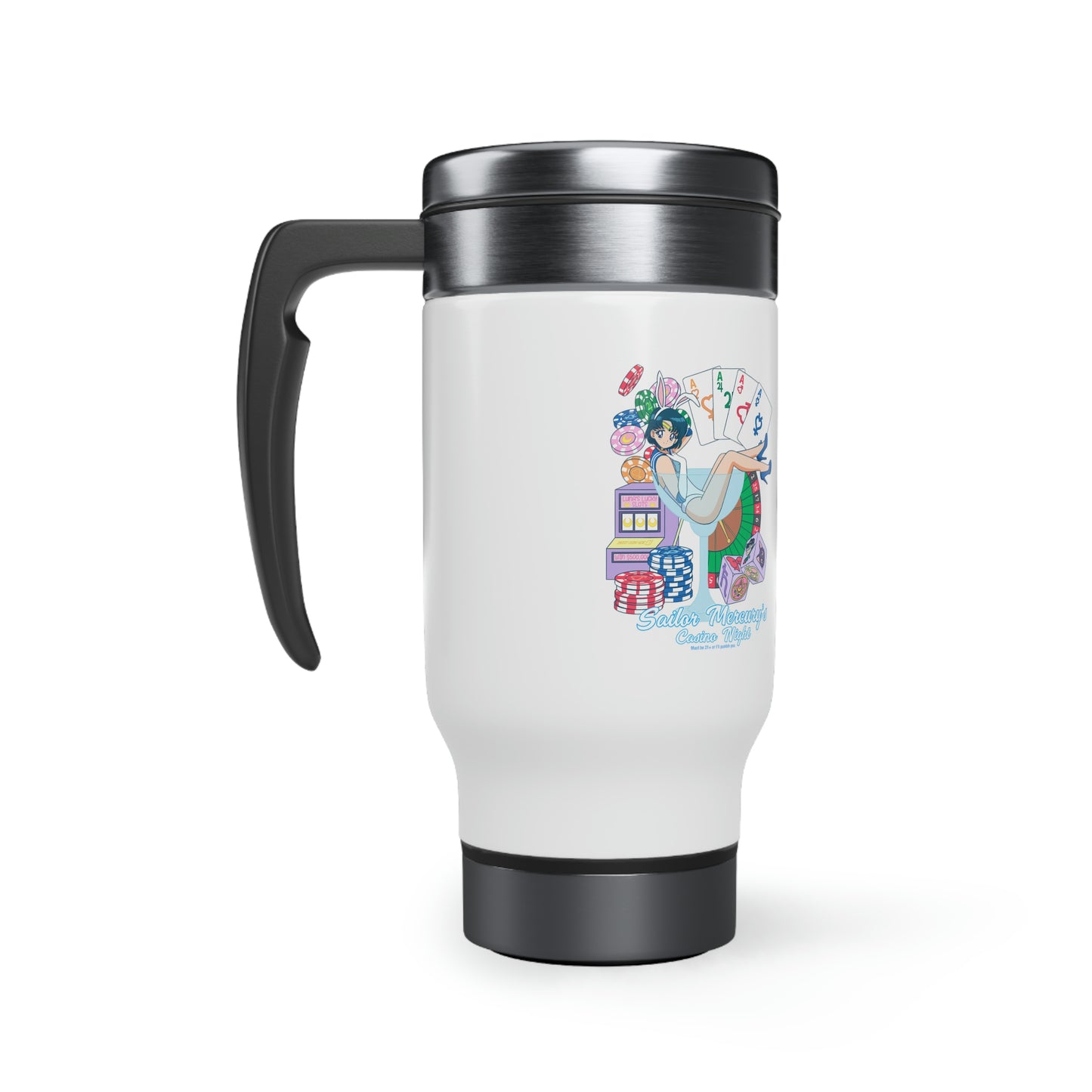 Sailor Mercury Stainless Steel Travel Mug with Handle