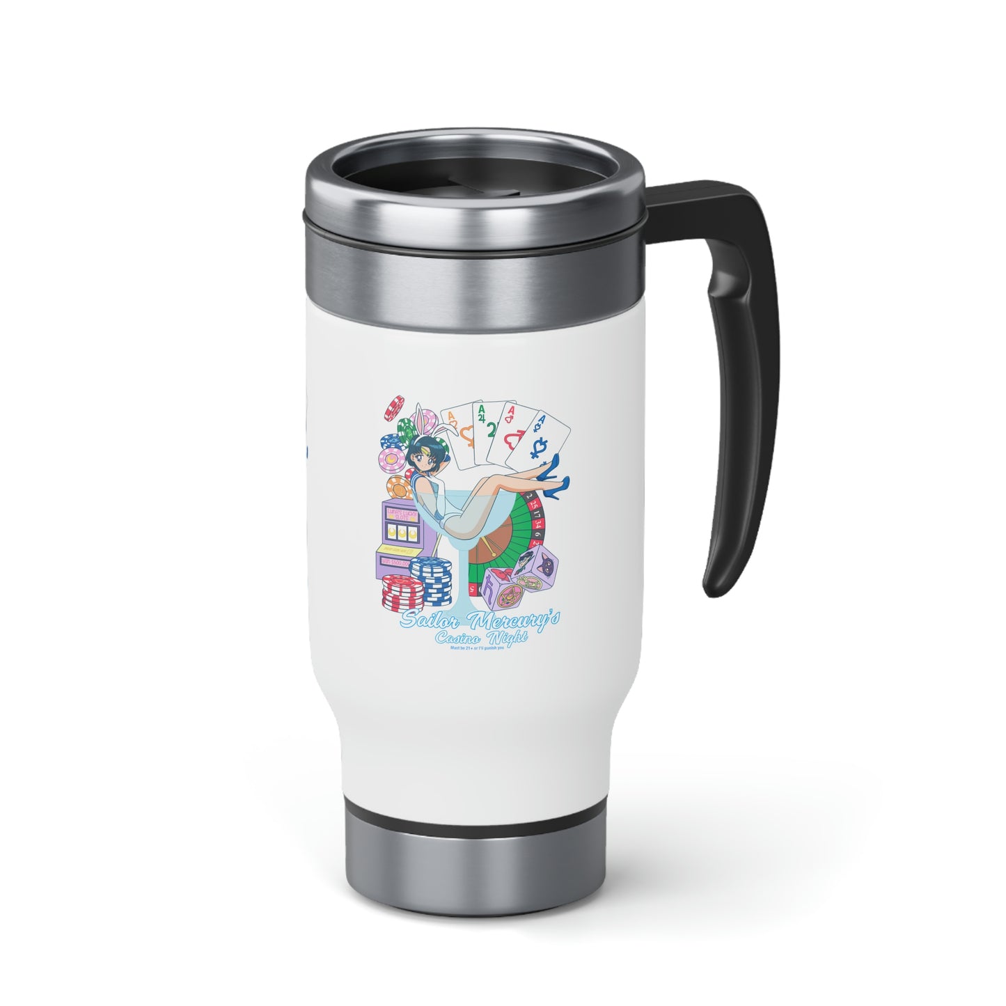 Sailor Mercury Stainless Steel Travel Mug with Handle