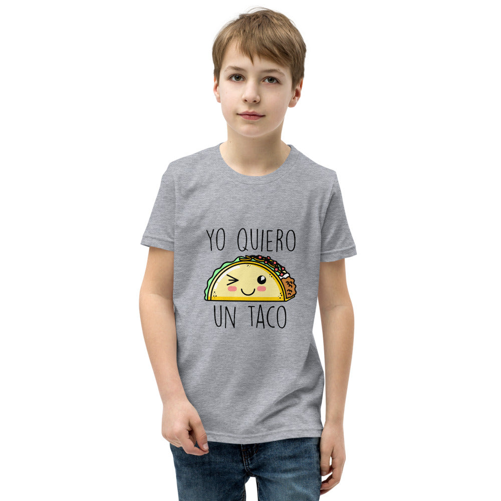 Kawaii Taco Youth Short Sleeve T-Shirt