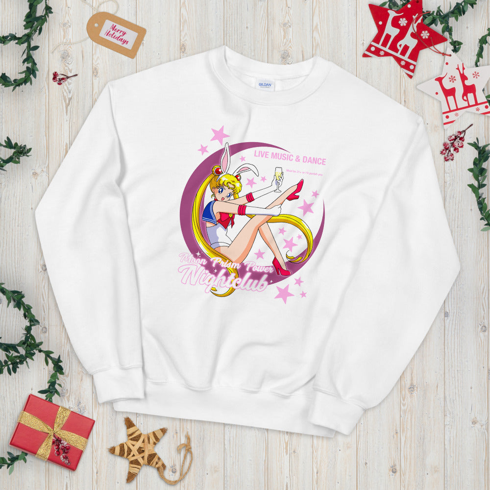 Moon Prism Power Nightclub Unisex Sweatshirt
