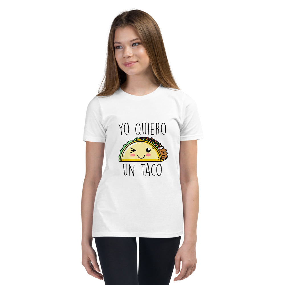 Kawaii Taco Youth Short Sleeve T-Shirt