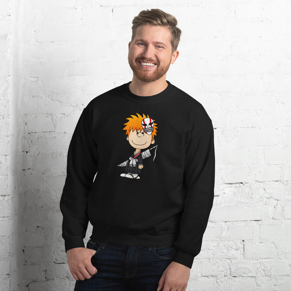 Ichigo Kurosaki in Peanuts style Sweatshirt