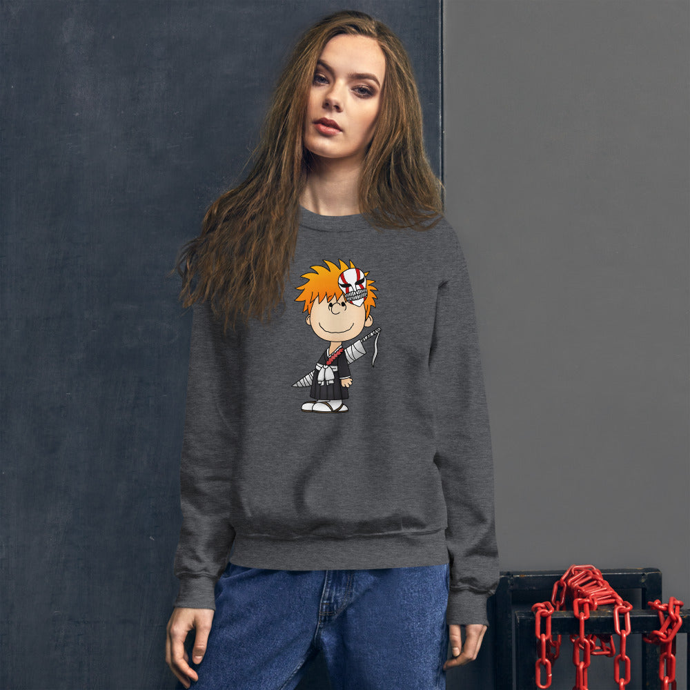 Ichigo Kurosaki in Peanuts style Sweatshirt