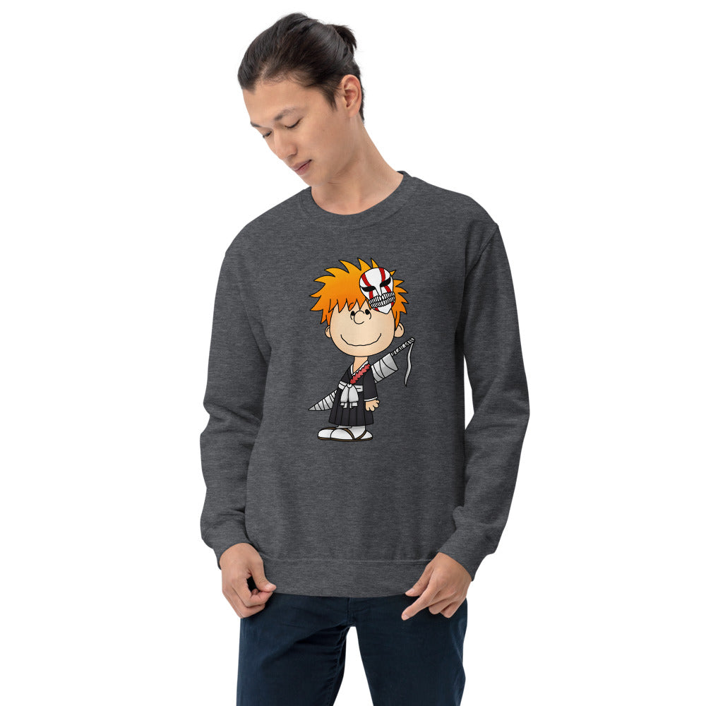 Ichigo Kurosaki in Peanuts style Sweatshirt