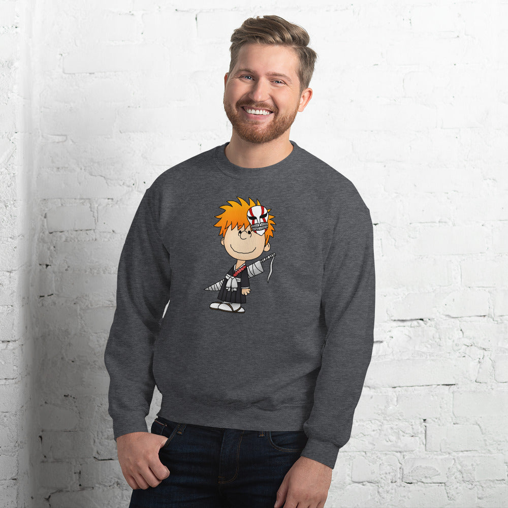 Ichigo Kurosaki in Peanuts style Sweatshirt