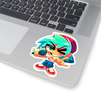 Chibi Funkadelix Boyfriend Kiss-Cut Sticker