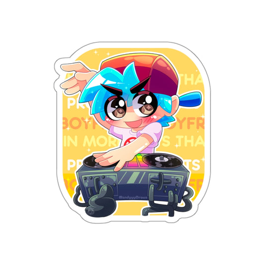 Chibi Boyfriend Freeplay Kiss-Cut Sticker