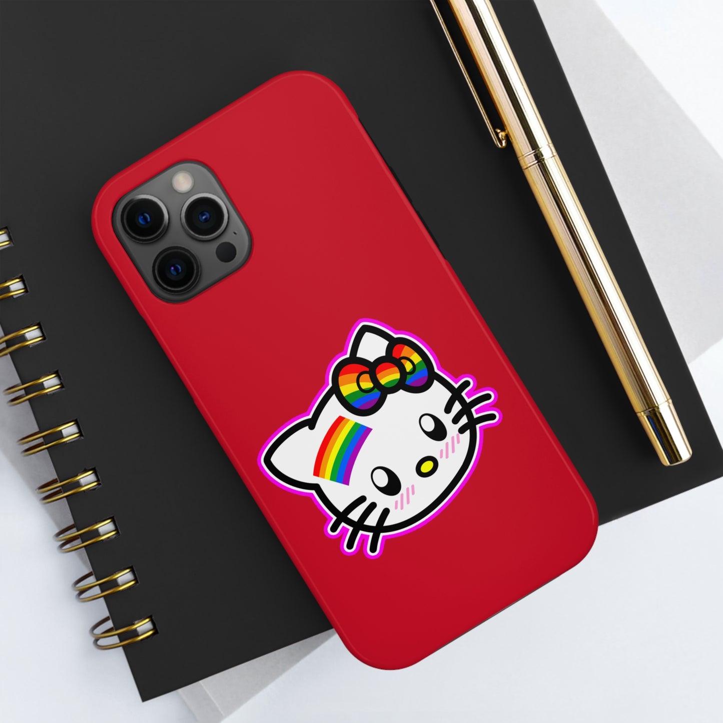 Hello Rainbow iPhone Case