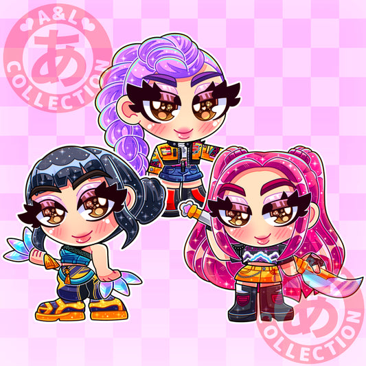 Chibi KPop Demon Hunters Huntrix Youth Tee