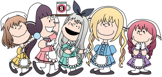 Blend S x Peanuts:  Anime Crossover T-Shirt!