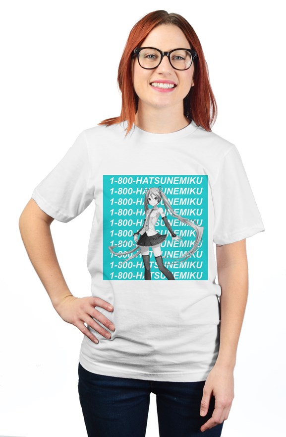 1-800-HATSUNEMIKU T-shirt