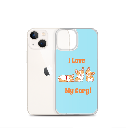 I Love My Corgi iPhone Case