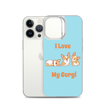 I Love My Corgi iPhone Case