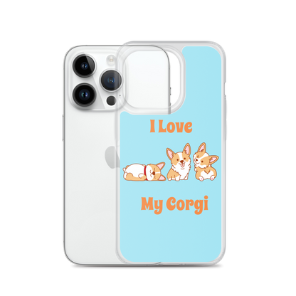 I Love My Corgi iPhone Case