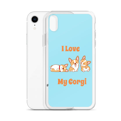 I Love My Corgi iPhone Case