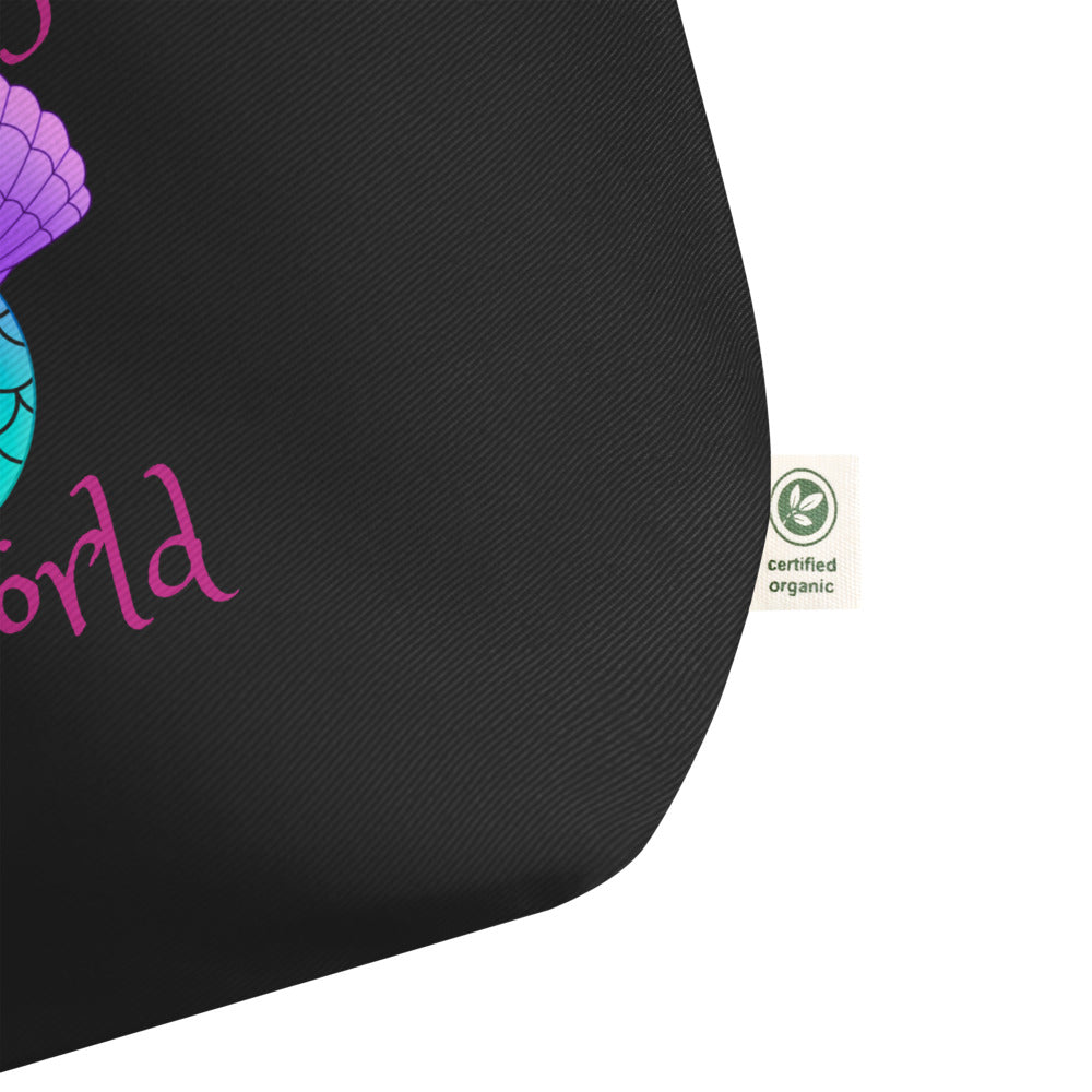 Be Part of My World Large Organic Tote Bag