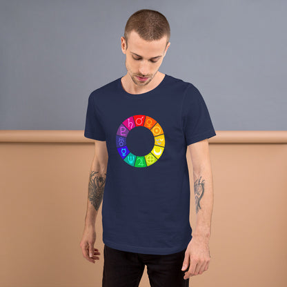 Sailor Moon Color Wheel Symbols Unisex T shirt