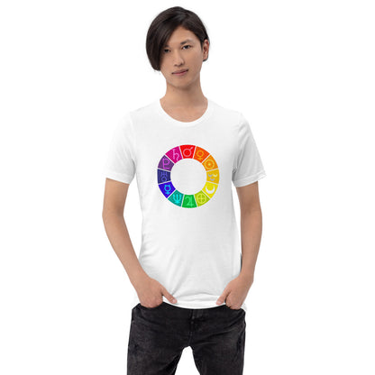 Sailor Moon Color Wheel Symbols Unisex T shirt